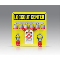 Hanger Board Kit, Laminated Steel Padlocks, 6 Padlock Capacity, Padlocks Included Waymarc Industries Inc