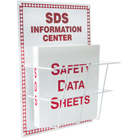 Basket-Style Aluminum Safety Data Sheet Center, English, Binders Included SGH868 | Waymarc Industries Inc