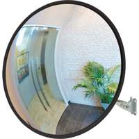 Convex Mirror with Telescopic Arm, Indoor/Outdoor, 12" Diameter Waymarc Industries Inc
