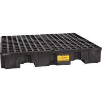 Palette de confinement des d&eacute;versements, Capacit&eacute; de d&eacute;versement 66 gal. US, 51,5'' x 51,5'' x 8" Waymarc Industries Inc