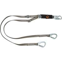 V-Series Tie-Back Lanyard, 6', Carabiner Center, Snap Hook Leg Ends, Polyester Waymarc Industries Inc