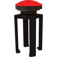 PLUS Barrier System Strobe Light Bracket & Red Strobe Light, Black SGL034 | Waymarc Industries Inc