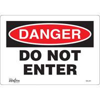 Enseigne Do Not Enter, 7" x 10", Vinyle, Anglais Waymarc Industries Inc