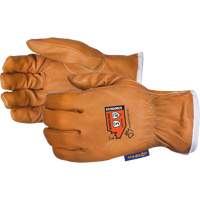 Endura&reg; High-Cut Driver's Gloves, Small, Grain Goatskin Palm, Steel/Para-Aramid Inner Lining Waymarc Industries Inc