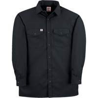 Chemise de travail en tissu crois&eacute; avec boutons-pression, Hommes, Petit, Noir Waymarc Industries Inc
