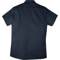 Chemise de travail &agrave; manches courtes en tissu crois&eacute; avec boutons-pression, Hommes, Petit, Bleu marine Waymarc Industries Inc