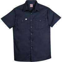 Chemise de travail &agrave; manches courtes en tissu crois&eacute;, Hommes, 4T-Grand, Bleu marine Waymarc Industries Inc