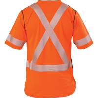 Polartec<sup>®</sup> Power Grid<sup>®</sup> High Visibility Short Sleeved T-Shirt, Polyester, Small, Orange SGN930 | Waymarc Industries Inc