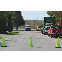 Traffic Cone & Chain Kit, 28", Orange, 4" & 6" Reflective Collar(s) Waymarc Industries Inc
