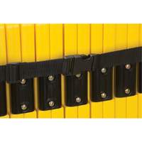 Portable Mobile Barrier, 40" H x 13' L, Yellow SGO660 | Waymarc Industries Inc