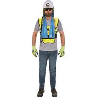 Veste refroidissante &agrave; &eacute;vaporation s&egrave;che &eacute;conomique Chill-Its 6687, Petit/Moyen, Jaune lime haute visibilit&eacute; Waymarc Industries Inc