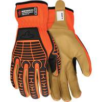 UltraTech Impact Gloves, Medium, Grain Leather Palm, Slip-On Cuff Waymarc Industries Inc