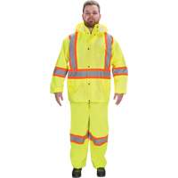 RZ1000 Rain Suit, Polyester, Small, High Visibility Lime-Yellow Waymarc Industries Inc
