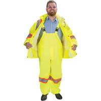 RZ1000 Rain Suit, Polyester, Small, High Visibility Lime-Yellow Waymarc Industries Inc