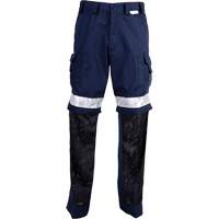 Pantalon haute visibilit&eacute;, Poly-coton, 32, Bleu marin Waymarc Industries Inc