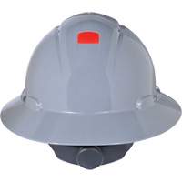 Casque de s&eacute;curit&eacute; &agrave; bordure compl&egrave;te avec capteur Uvicator, Suspension Rochet Waymarc Industries Inc