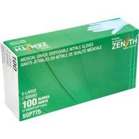 Puncture-Resistant Medical-Grade Disposable Gloves, X-Large, Nitrile, 4.5-mil, Powder-Free, Blue, Class 2 Waymarc Industries Inc
