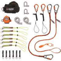 Trousse de longes de fixation d'outils pour monteurs de charpentes m&eacute;talliques et poseurs d'acier 3186 Squids Waymarc Industries Inc