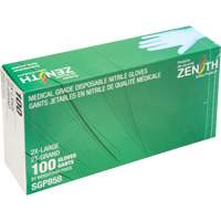 Puncture-Resistant Medical-Grade Disposable Gloves, 2X-Large, Nitrile, 3.5-mil, Powder-Free, Blue, Class 2 Waymarc Industries Inc