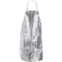 Heat Resistant Apron with Strap, 24" W x 42" L, Aluminized Kevlar&reg; Waymarc Industries Inc