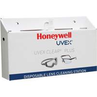 Uvex<sup>®</sup> Clear<sup>®</sup> Plus Disposable Lens Cleaning Station, Cardboard, 16" L x 3.19" D x 9.25" H SGQ557 | Waymarc Industries Inc