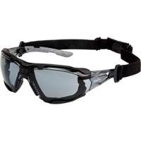Z2900 Series Safety Glasses with Foam Gasket, Grey/Smoke Lens, Anti-Scratch Coating, ANSI Z87+/CSA Z94.3 SGQ764 | Waymarc Industries Inc