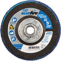 Disque &agrave; lamelles BlueFire, 5" x 5/8"-11, Type 29, Grain 80, Alumine de zirconium Waymarc Industries Inc