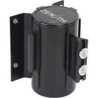 Barri&egrave;re &agrave; fixation murale avec ruban magn&eacute;tique, Acier, Fixation par vis, 7', Ruban Bleu Waymarc Industries Inc