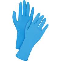 Disposable Gloves, X-Large, Latex, 14-mil, Powder-Free, Blue Waymarc Industries Inc