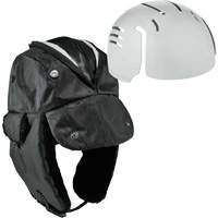 N-Ferno&reg; Zippered Trapper Hat with Bump Cap Insert, Polyurethane/Satin Lining, Medium/Small, Black Waymarc Industries Inc