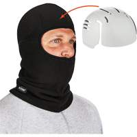 Passe-montagne avec fermeture &agrave; glissi&egrave;re et casque antichoc &agrave; ins&eacute;rer N-Ferno, Molleton/Polyester, Noir Waymarc Industries Inc