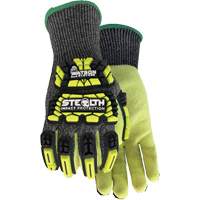 Stealth Dog Fight Impact & Cut Resistant Gloves, Small, Glass Fibre/HPPE/Nylon/Spandex Palm, Knit Wrist Cuff Waymarc Industries Inc