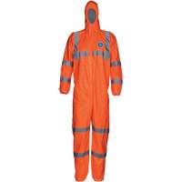 HV High Visibility Coveralls with Hood, Small, Orange, Tyvek&reg; 500 Waymarc Industries Inc