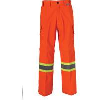 All-Season High Visibility Ventilated Mining Pants, Poly-Cotton, 28, High Visibility Orange Waymarc Industries Inc