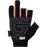Clutch Gear&reg; Open-Finger Framers Gloves, Synthetic Palm, Size Small Waymarc Industries Inc
