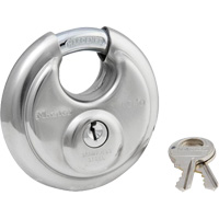 Cadenas &agrave; arceau prot&eacute;g&eacute;, Argent, Cl&eacute;s diff&eacute;rentes, Acier inoxydable, Largeur de 2-3/4" Waymarc Industries Inc