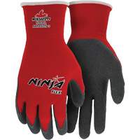Ninja&reg; Flex Coated Gloves, Large, Rubber Latex Coating, 15 Gauge, Nylon Shell Waymarc Industries Inc