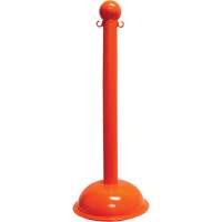 Poteau pour service intense, Hauteur de 40", Orange Waymarc Industries Inc