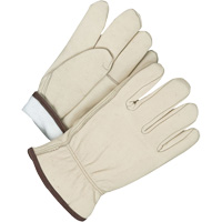 Driver/Roper Gloves, 10, Grain Cowhide Palm, Thinsulate Inner Lining Waymarc Industries Inc