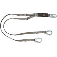 V-Series Tie-Back Lanyard, 6', Carabiner Center, Snap Hook Leg Ends, Nylon Waymarc Industries Inc