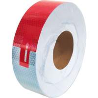 Conspicuity Tape, 2" W x 150' L, Red & White SGU270 | Waymarc Industries Inc