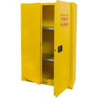 Flammable Storage Cabinet, 45 gal., 2 Door, 43" W x 65" H x 18" D SGU466 | Waymarc Industries Inc