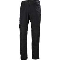 Oxford Service Pants, Poly-Cotton, Black, Size 30, 30 Inseam Waymarc Industries Inc