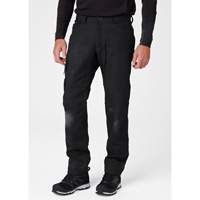 Oxford Service Pants, Poly-Cotton, Black, Size 30, 30 Inseam Waymarc Industries Inc