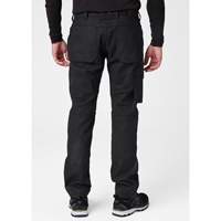 Oxford Service Pants, Poly-Cotton, Black, Size 30, 30 Inseam Waymarc Industries Inc