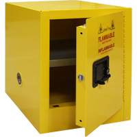 Flammable Storage Cabinet, 4 gal., 1 Door, 17" W x 22" H x 18" D SGU584 | Waymarc Industries Inc