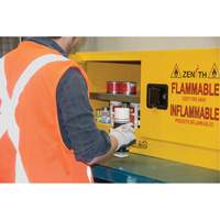Flammable Storage Cabinet, 12 gal., 2 Door, 43" W x 18" H x 18" D SGU585 | Waymarc Industries Inc