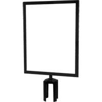 Heavy-Duty Horizontal Sign Holder with Tensabarrier<sup>®</sup> Post Adapter, Black SGU846 | Waymarc Industries Inc