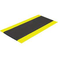 Airsoft™ Anti-Fatigue Mat, Pebbled, 3' x 5' x 3/8", Black/Yellow, PVC Sponge SGV445 | Waymarc Industries Inc