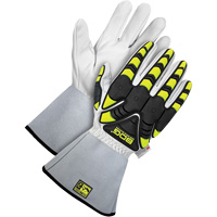 Deny™ Impact Resistant Gloves, 3X-Large, Goatskin Palm, Gauntlet Cuff SGV886 | Waymarc Industries Inc
